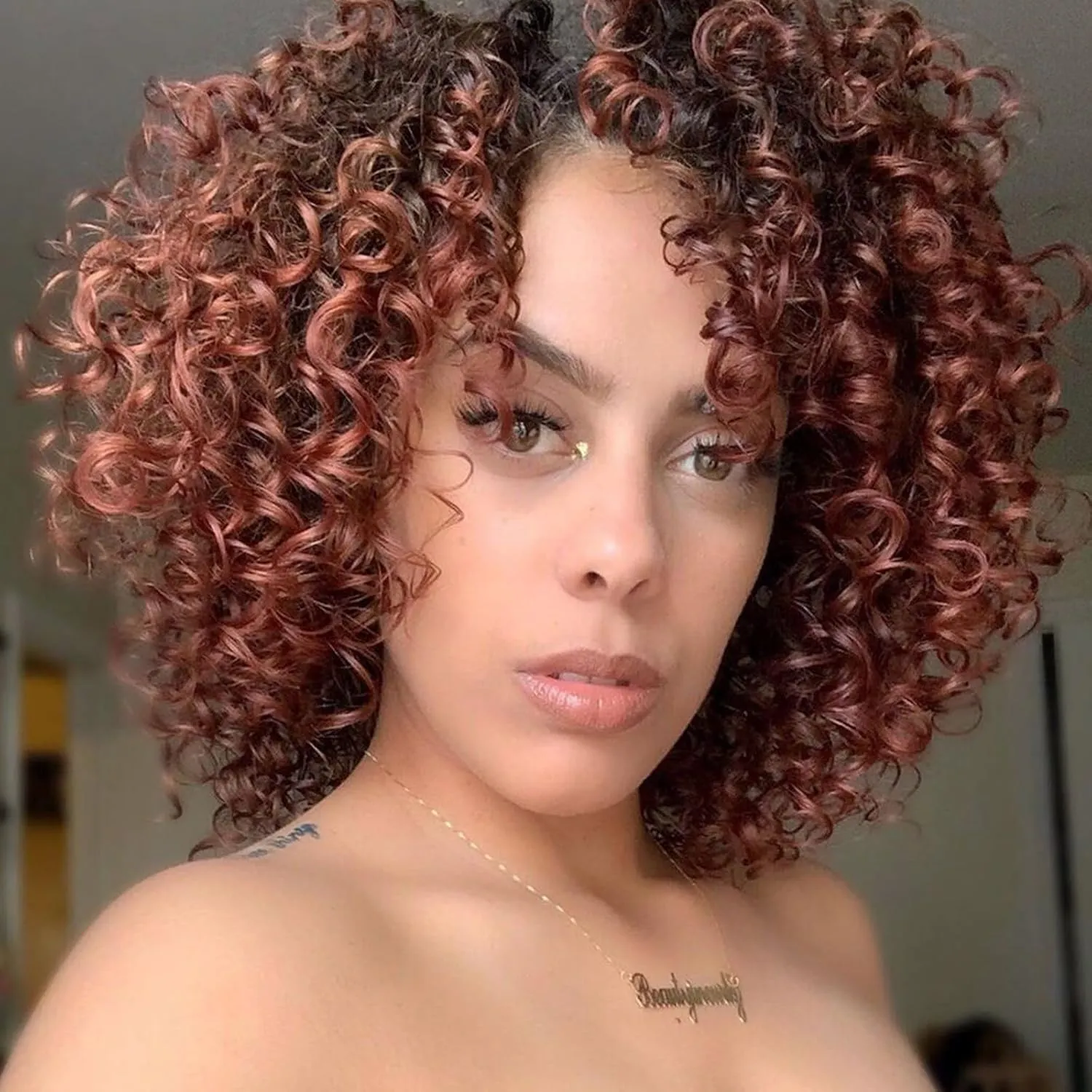 10 Inch Pre Looped Crochet Hair for Black Women Girls&Kids-8 Packs Gogo Curl/Beach Curl/Ocean/Water/Deep Wave Synthetic Hair Tangle-Free Full&Natural Look Long-Lasting for Daily Wear(1B/350)