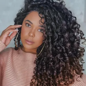 10 Inch Pre Looped Crochet Hair for Black Women Girls&Kids-8 Packs Gogo Curl/Beach Curl/Ocean/Water/Deep Wave Synthetic Hair Tangle-Free Full&Natural Look Long-Lasting for Daily Wear(1B/4/30)