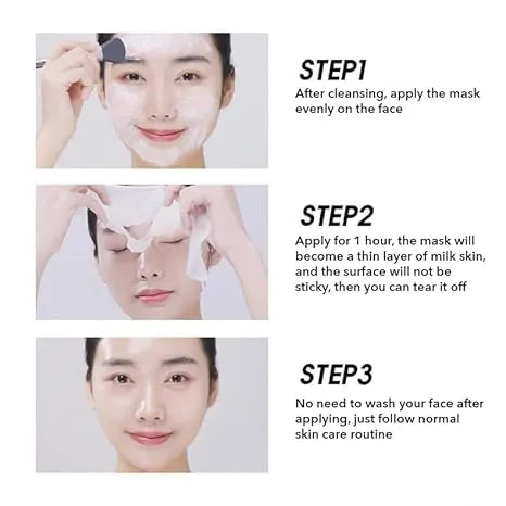 1PC Lefilleo Collagen Firming/Calming Balance Milky Facial Peel off Cream Mask, 65g (clear- calming balance)