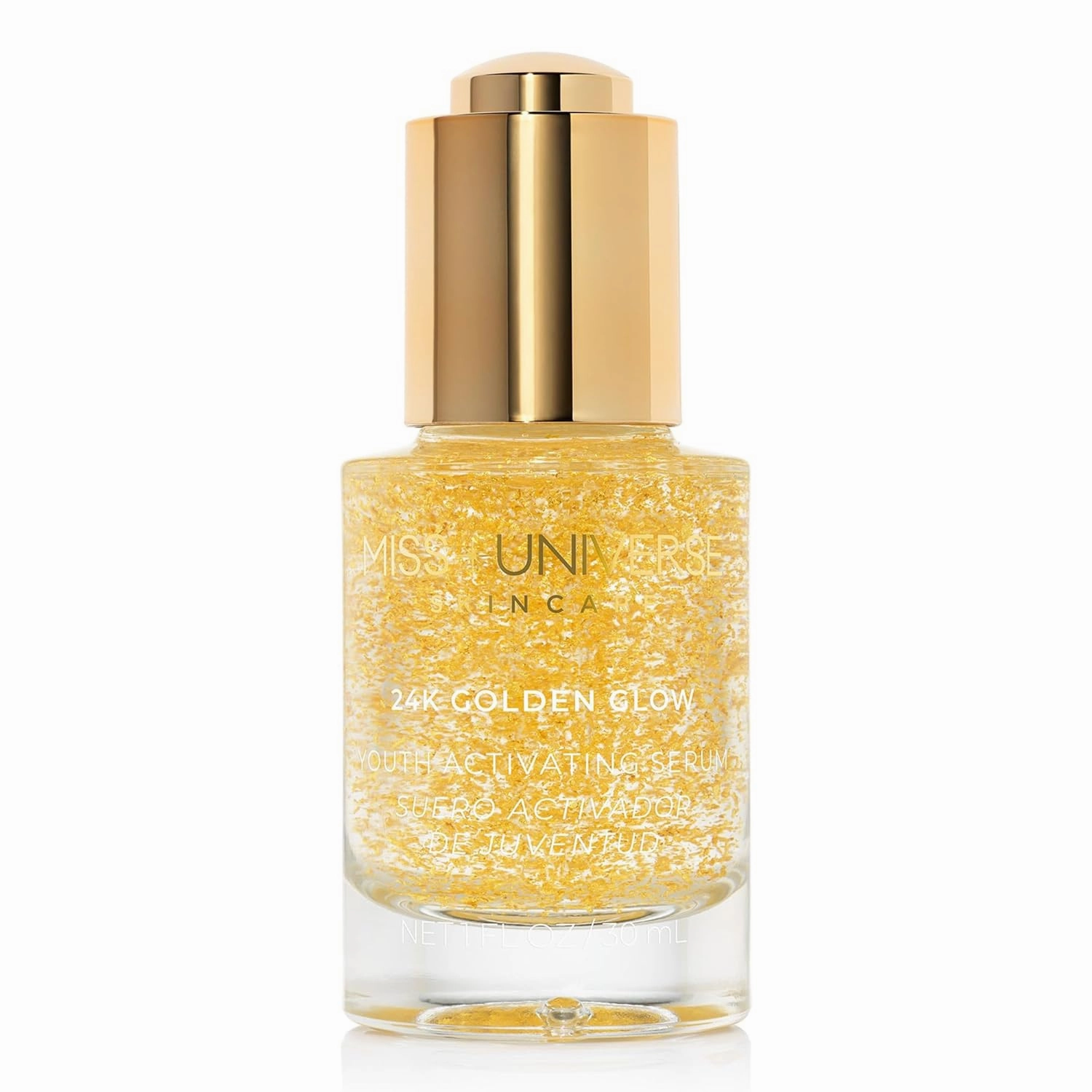 24K Golden Glow Serum, Anti-Aging Serum for Women and Men, Vitamin C Face for Self Care, Brightening and Rejuvenating Facial Skin Care Product with Botanical Extracts