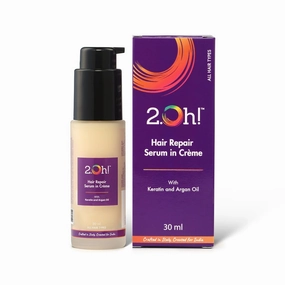 2.Ohh's Hair Repair Serum In Crème- Italian Quality Anti Frizz Hair Serum | Shine Serum For Dry Frizzy Hair | Keratin & Argan Oil | Hair Smoothening Cream|No Oil Residue| Hair Serum for Women & Men