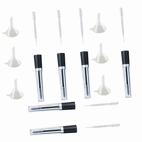 2sets Empty Mascara Tube Total with Transfer Pipettes Funnels for Mascara and Eyeliner Portable Containers for Application