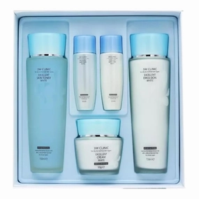 3W CLINIC Excellent White Skin Care Set – Korean Facial Kit with Toner, Emulsion & Cream – Whitening, Anti-Aging, and Deep Hydration for Glowing Skin – Suitable for Oily & Sensitive Skin