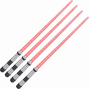 4 Packs Light Up Red Light Saber