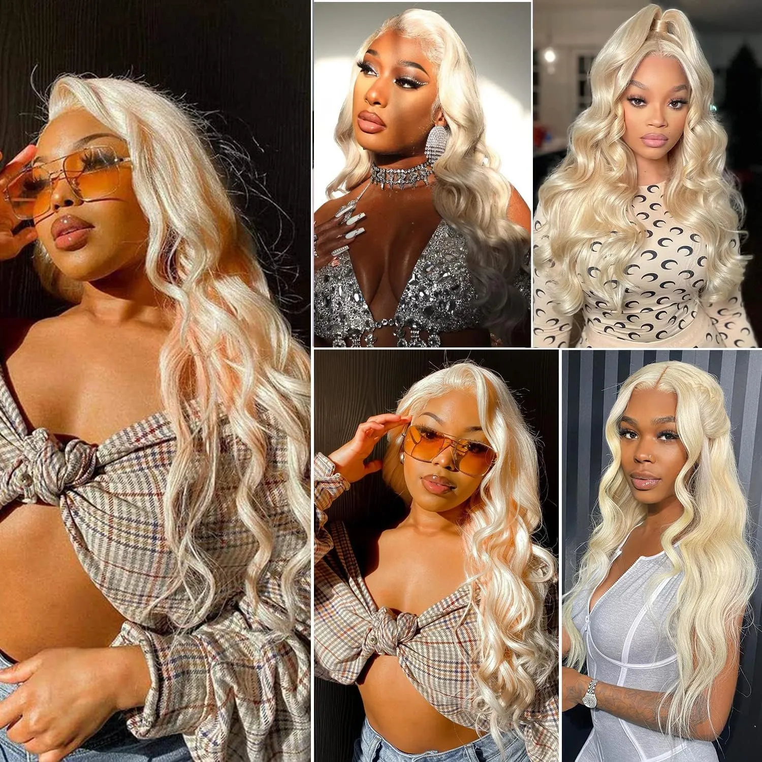 613 Lace Front Wig Human Hair 180 Density 13x4 Body Wave HD Transparent Lace Front Wigs Blonde Wig Glueless Wigs Pre Plucked Pre Cut With Natural Hairline 22 Inch