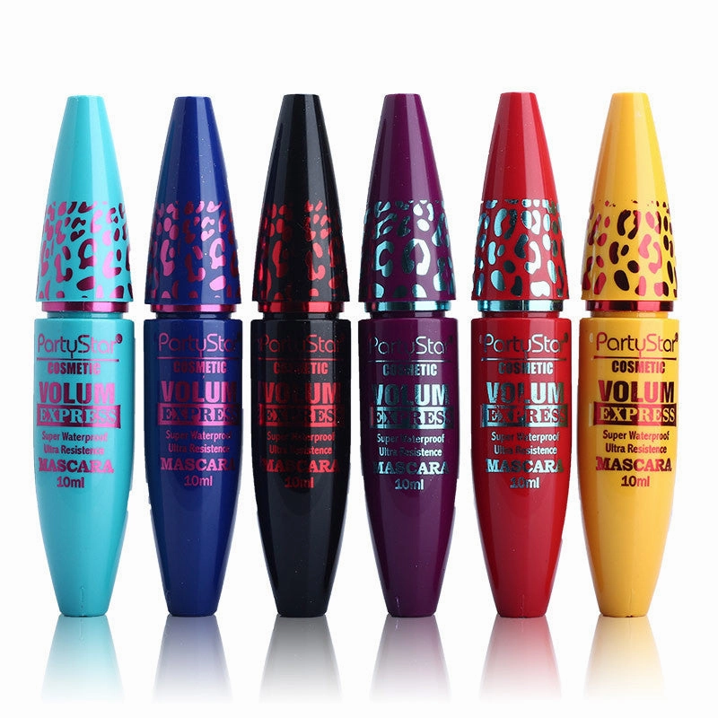 6pcs/lot Wholesale 6 Colors Professional Makeup New Lengthening Mascara Cosmetics Eyelash Extension Volume Express Waterproof
