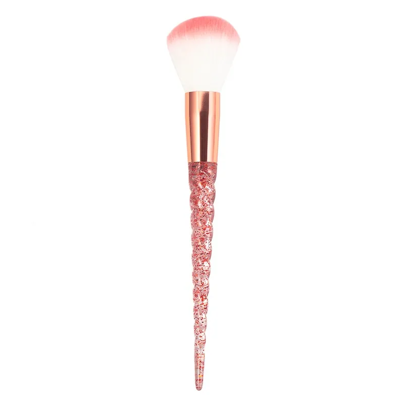 8pcs Red Glitter Diamond Brush Crystal Makeup Brushes Set