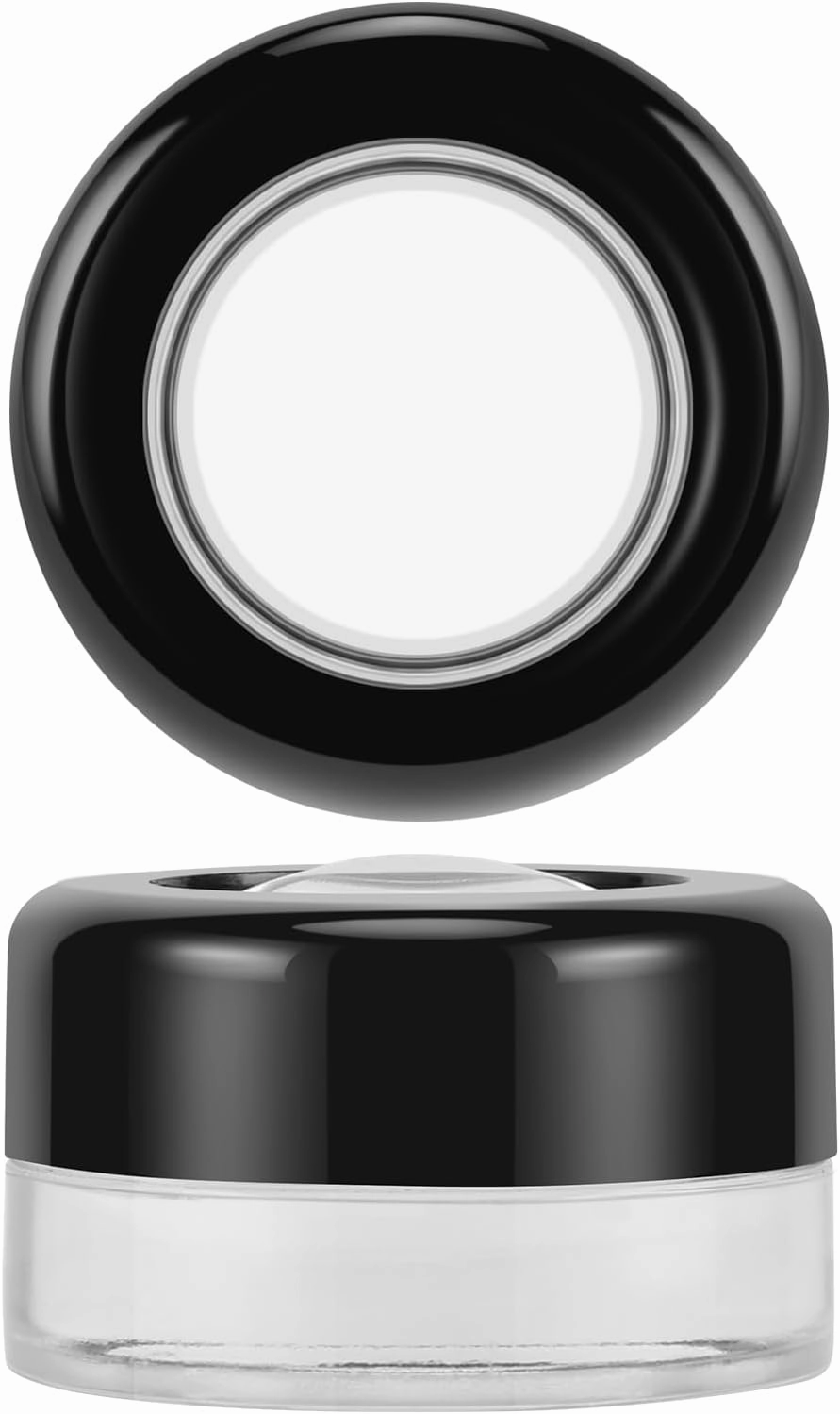 (24 Packs) Green Nexus 5g/5ml Glass Jars with Magnifying Lid for Lip Balm, Lotion, Oil, Cream, Makeup, Cosmetics - Ideal for Retail Display, Travel, Sample Jars