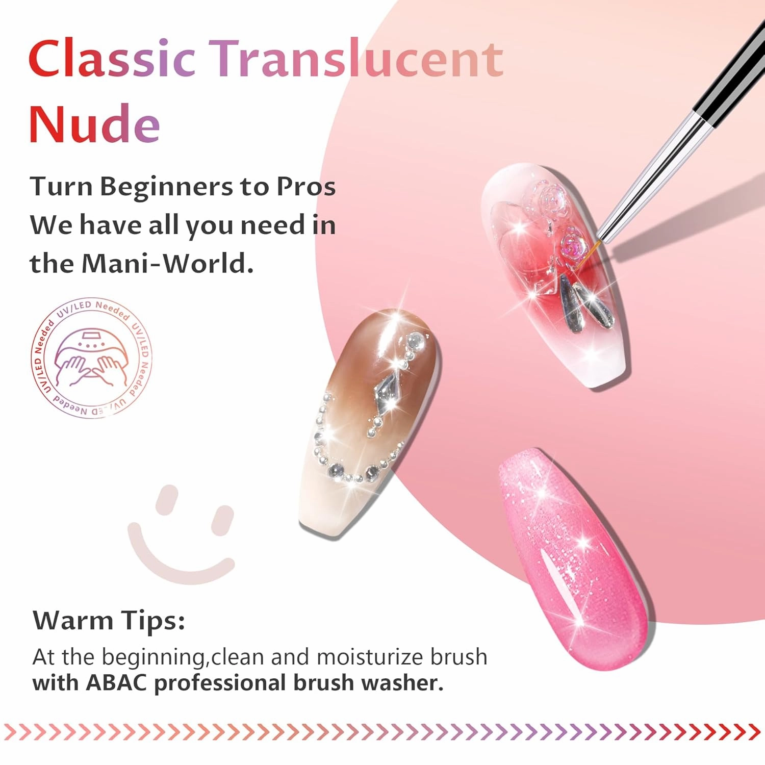 ABAC Solid Jelly Gel Polish Set-24 Colors Hema Free w/Dual Brush - Neutral Nude Pink & Rich Red Brown Shades,Long-Lasting Gel Polish Kit(Salon-Quality & Hypoallergenic)