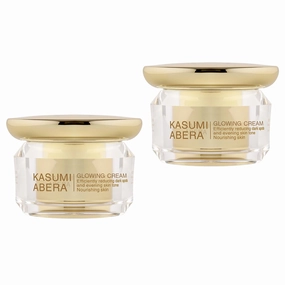 ABERA Kasumi Face Cream, Hydrating Treatment for Face, Smooth Enhancer, Extensive Moisturizer (0.7 Oz Per Item) (2 Box)