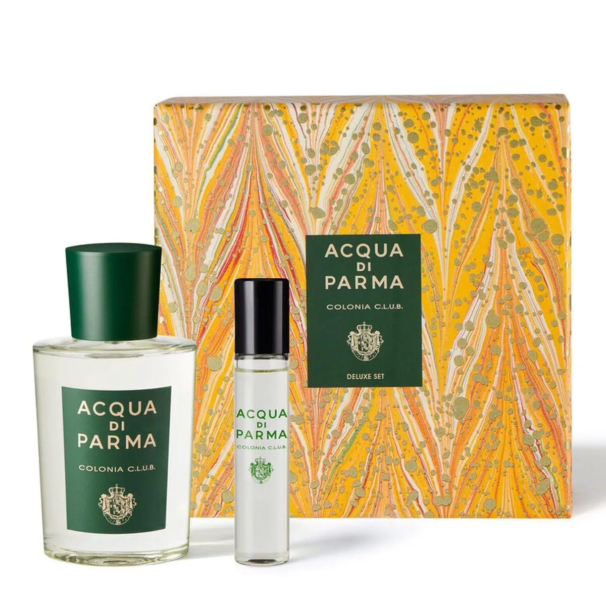 Acqua Di Parma Colonia Club Deluxe 2-Piece Set for Men (3.4 Oz Eau De Cologne Spray   0.4 Oz Travel Size Eau De Cologne Spray)