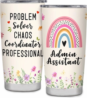 Administrative Assistant Gifts Administrative Professional Day Birthday Retirement Appreciation for Admin Assistant Tumbler Mug Cup 20oz
