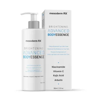 Advanced Skin Hydrating Brightening Body Essence, Niacinamide, Kojic Acid, Vitamin C, Hyaluronic Acid, Alpha Hydroxy Acids - Enhance, Smooth, Reduce Dark Spots, Uneven Skin Tone, 150ml.