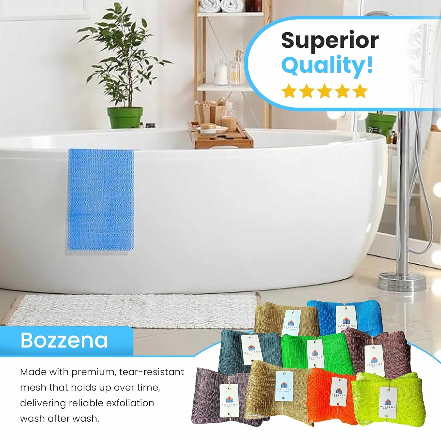African Exfoliating Nylon Mesh Washcloth Sponge, Sapo Sponge, Body Scrub, Bath Sponge Net, Exfoliator, Extra Long Premium Bath Net Sponge (Dark Red)