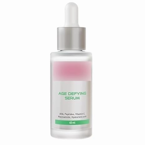 Age Defying Face Serum |Reduces Wrinkles, Spots, Pores |Peptides, AHA, Vitamin C |Anti-Aging, Brightening, Hydrating |With Himalayan Glacial Water |Unisex Advance Care Formula |40ml