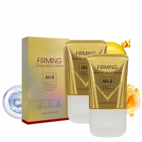 AH-8 Firming Neck Cream,Soothes Wrinkled Skin, Neck Firming Cream Containing Peptides and Hyaluronic Acid, Moisturizes Without Being Greasy and Repairs the Skin(2pcs x 4.23 fl oz)