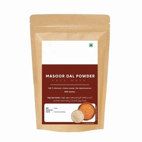 AK Masoor Dal Powder - 200 Grams | Natural Face Pack for Bright Skin | Controls Wrinkles & Acne