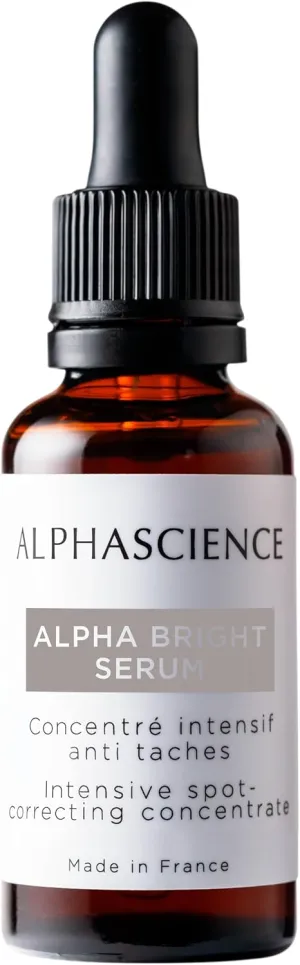 ALPHASCIENCE Alpha Bright Face Serum - for More Radiant Skin - Fragrance-Free & Preservative-Free - 30 ml / 1 fl. oz.