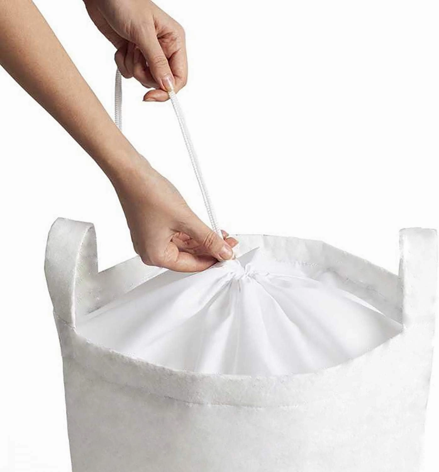 Ambesonne Airplane Print Laundry Bag, Minimalist Modern Pattern of Traveling Themed Silhouettes Simple Ornament, Hamper Basket with Handles Drawstring Closure for Laundromats, 13" x 19", Cream Grey