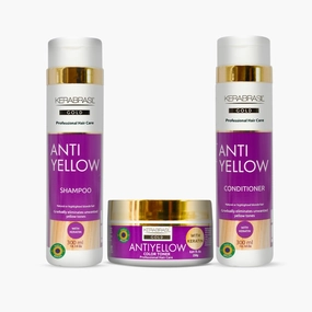 Antiyellow | Neutralizes Brassiness, Enhances Blonde Tones | Pearlized Radiance for Cool, Bright Blonde | Deep Hydration Formula | Perfect for Natural & Color-Treated Hair (Kit)