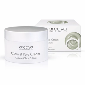 arcaya Clear & Pure Cream Pore Refining Anti-Pimple Face Cream with Micro Silver for Impurities and Oily Skin