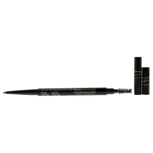 Arches & Halos 2-In-1 Defining Eyebrow Pencil And Powder - Shapes And Fills In Sparse Brows For Natural Look - Soft Textured Powder Formula - Dual Ended With Spoolie Brush - Auburn - 0.017 Oz