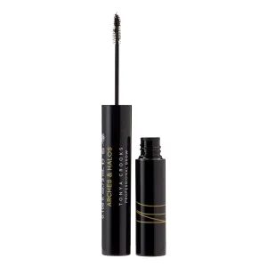 Arches & Halos Microfiber Tinted Brow Mousse - Espresso - Soft, Natural Definer Mousse to Shape, Sculpt and Control Eyebrows - Silky, Non-Crunchy, Fast-Setting Texture - Vegan Formula - 0.106 oz