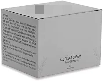 BAA All Clear Cream, 50gm, for Acne, pimples, Acne Scars, Open pores, Anti Acne and Blemishes - for Men and Women
