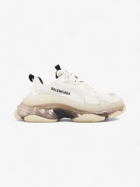 Balenciaga Triple S Clear Sole White Mesh EU 38 UK 5