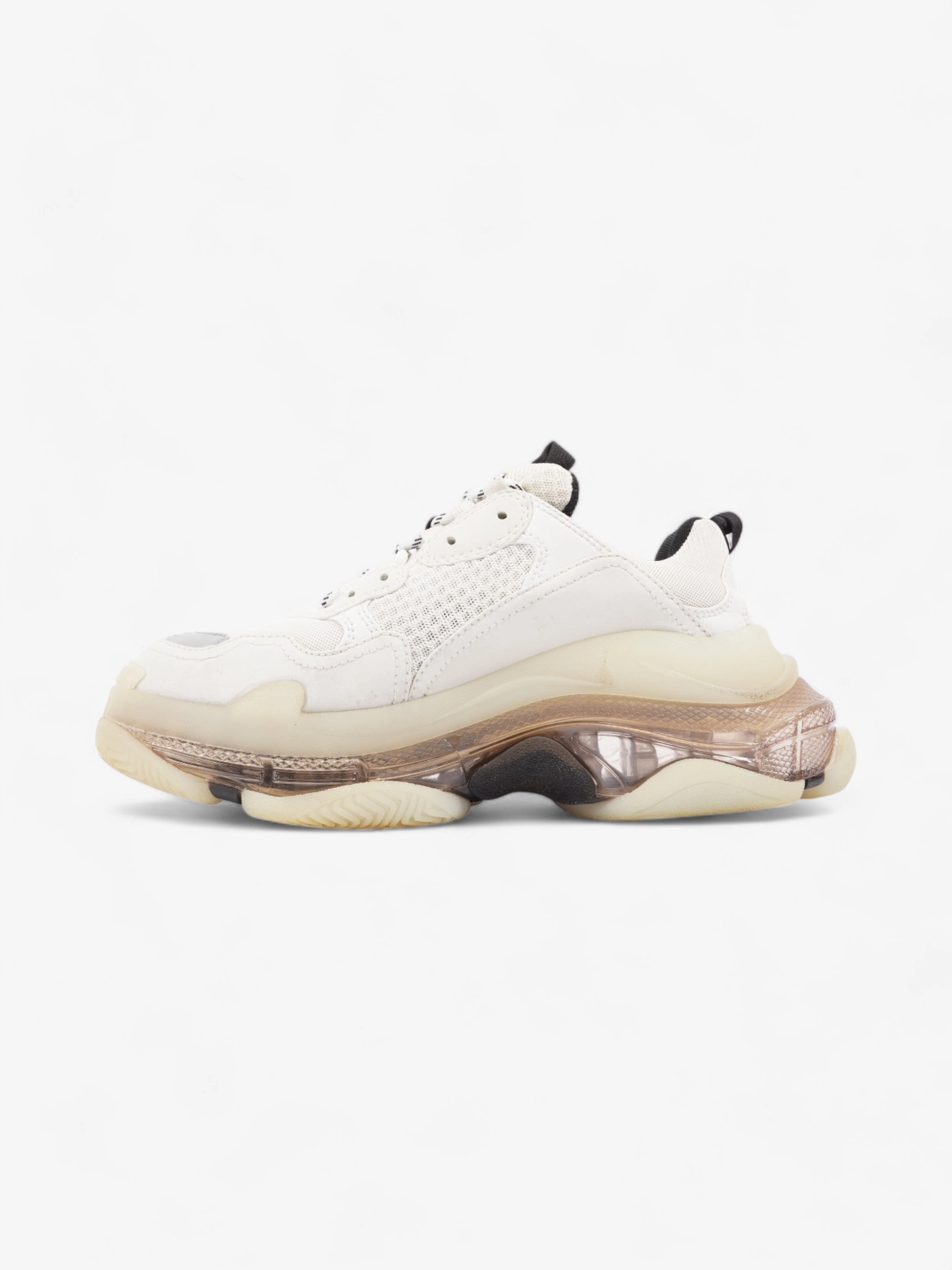 Balenciaga Triple S Clear Sole White Mesh EU 38 UK 5