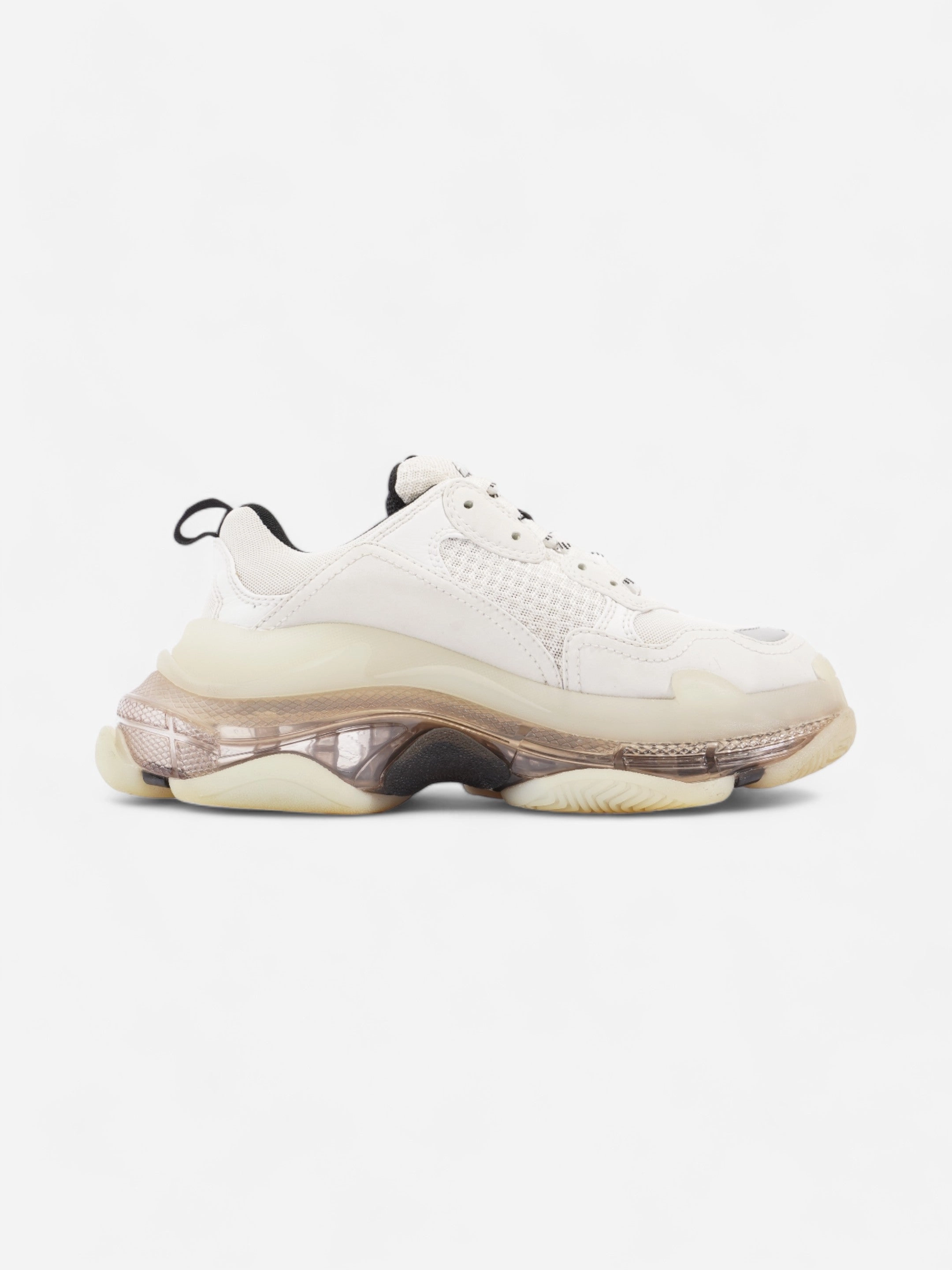 Balenciaga Triple S Clear Sole White Mesh EU 38 UK 5