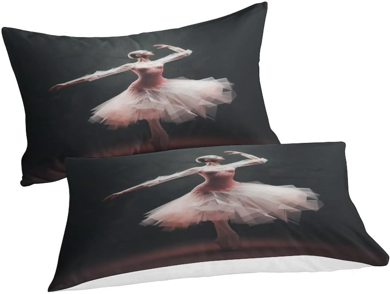 Ballerinas Comfortable Duvet Cover Set Luxe Ballets Quilt Cover Set Hidden Zipper with Pillowcases Comforter Cover Soft Microfiber Washable Bedding Set Twin（173x218cm）