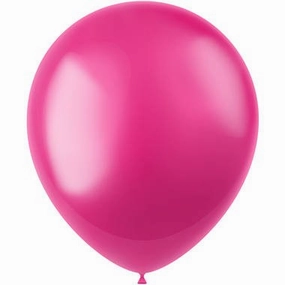 Balloons Radiant Fuchsia Pink Metallic - 100 pieces