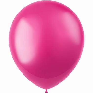 Balloons Radiant Fuchsia Pink Metallic - 100 pieces