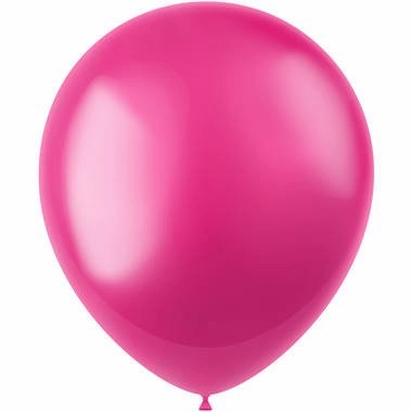 Balloons Radiant Fuchsia Pink Metallic - 10 pieces
