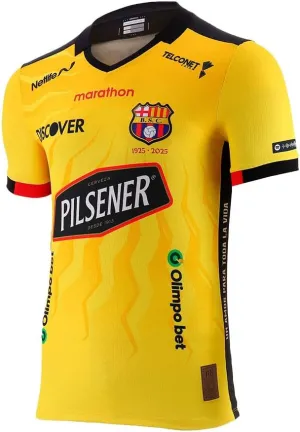 Barcelona Sporting Club 2025 Centennial Soccer Jersey, Official Yellow Home Kit, Limited Edition Men's