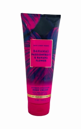 Bath and Body Works BAHAMAS - PASSIONFRUIT & BANANA FLOWER Ultra Shea Body Cream 8 Ounce (2020 Edition)