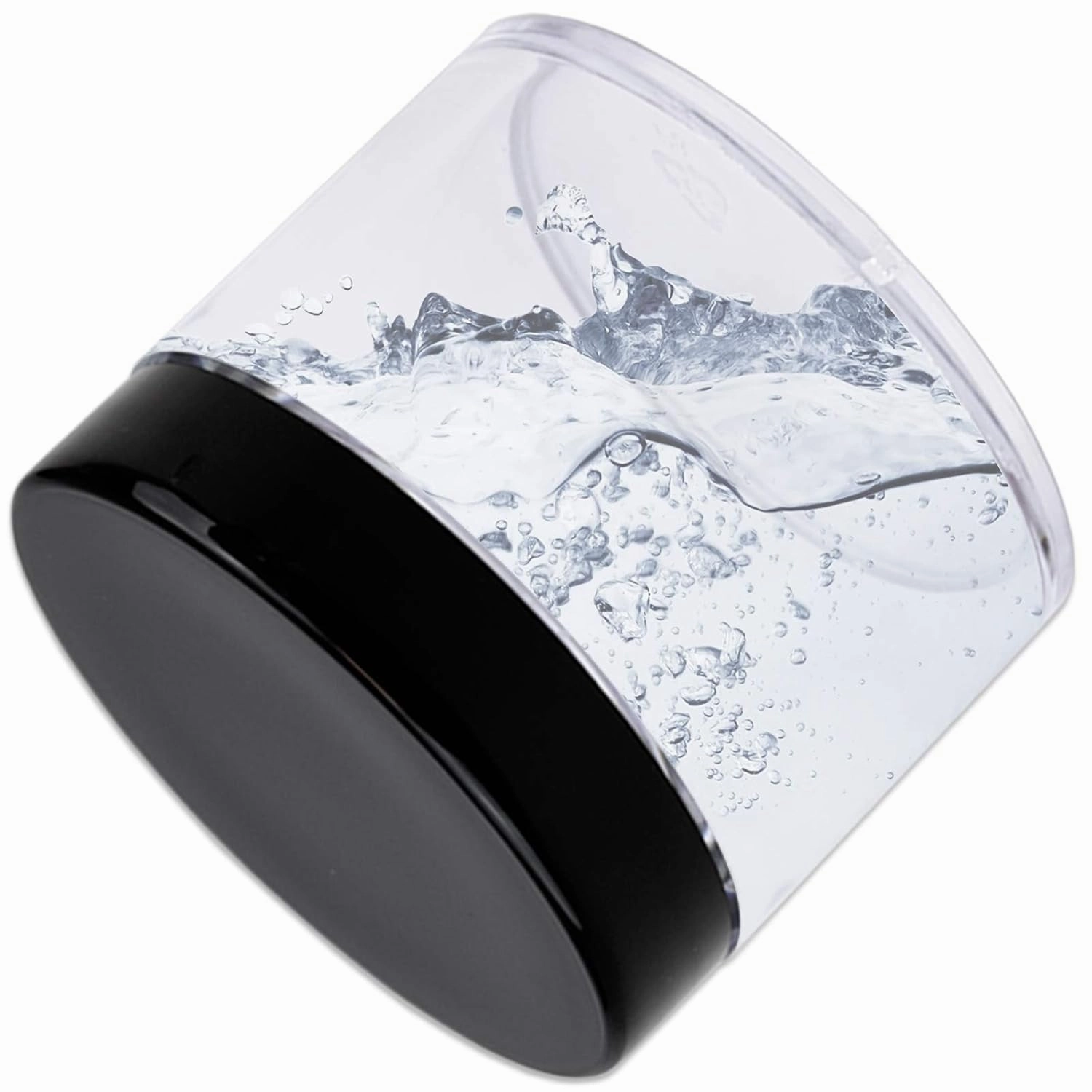 Beauticom 60 Grams/60 ML (2 Oz) Round Clear Leak Proof Plastic Container Jars with Black Lids for Travel Storage Makeup Cosmetic Lotion Scrubs Creams Oils Salves Ointments (384 Jars)