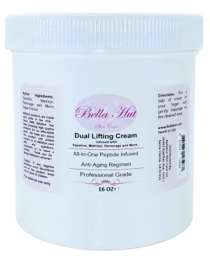 Bellahut ALL-IN-ONE Anti-Aging Cream (2 OZ, 16 OZ) Infused With SQUALINE, Palmitoyl-Pentapeptide-3, TEPRENONE & MICRO ALGAE EXTRACT | Helps Reduce Wrinkles, Expression Lines, Fine Lines & More | MADE IN USA (16 Ounce)