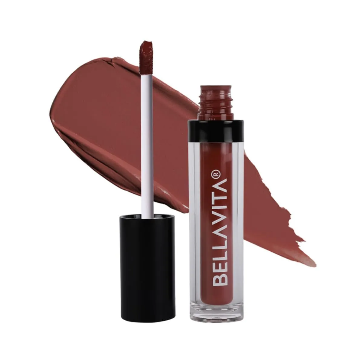 BELLA;VITA Kiss-Proof Liquid Lipstick | 4.5 ml | 18-hr Stay | Liquid Lipstick | Waterproof | Long Lasting | Ultra Matte Finish | Intense Moisturisation | Mocha Madness