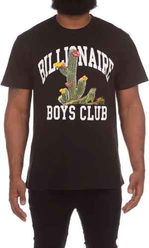 Billionaire Boys Club Clothing Men Knit Tee BB Desert Screen Printed Short Sleeve Crew Neck T-Shirt