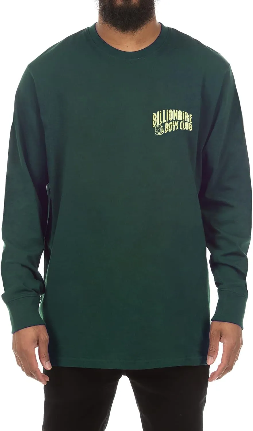 Billionaire Boys Club Clothing Men T-Shirt BB Arch Screen Printed Long Sleeve Crew Neck Tee