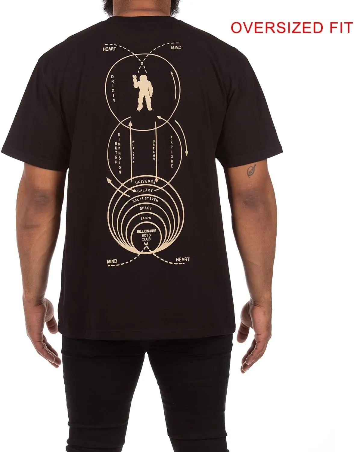 Billionaire Boys Club Clothing Men T-Shirt BB Galielo Short Sleeve Knit Oversized