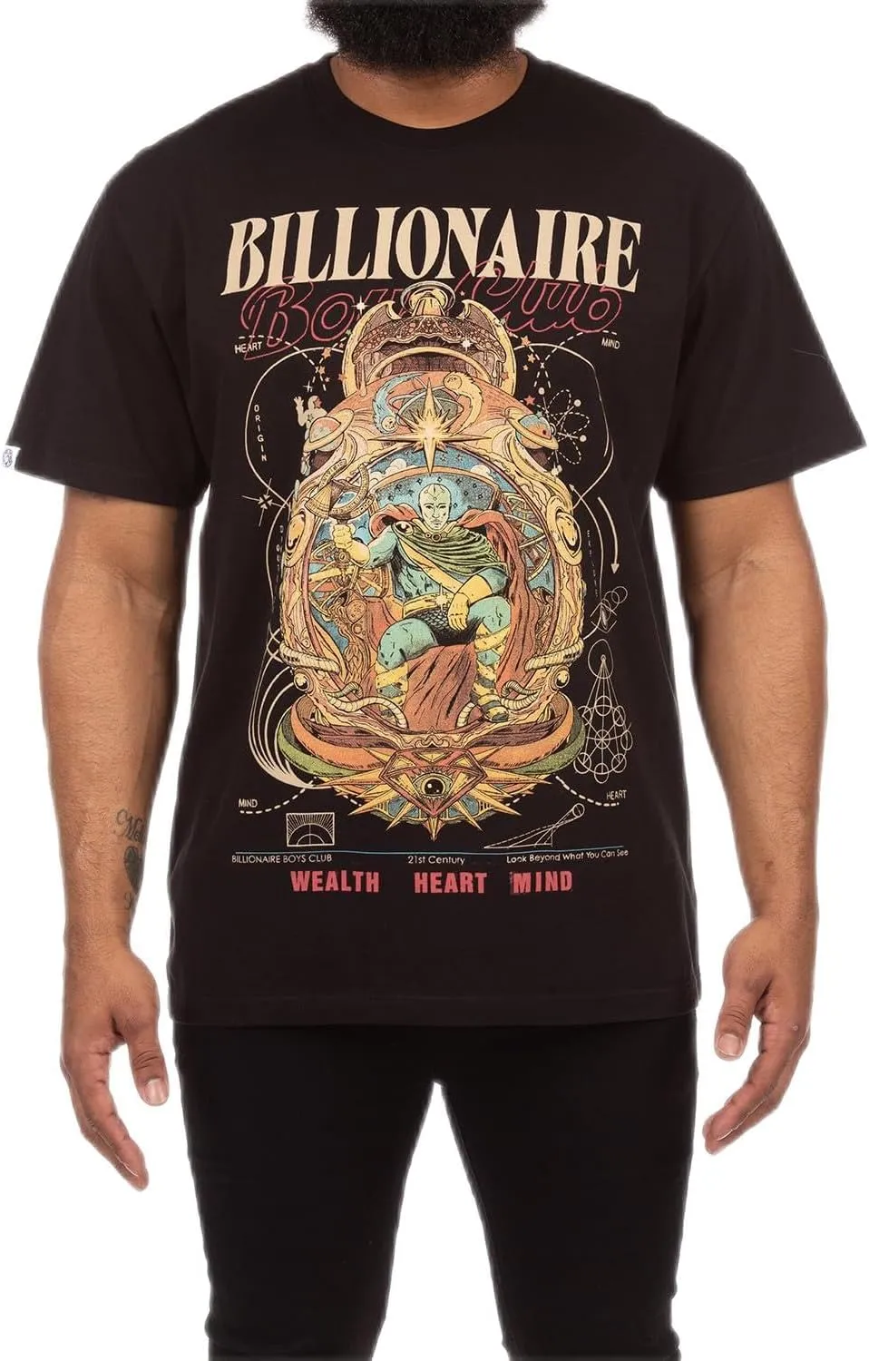 Billionaire Boys Club Clothing Men T-Shirt BB Galielo Short Sleeve Knit Oversized