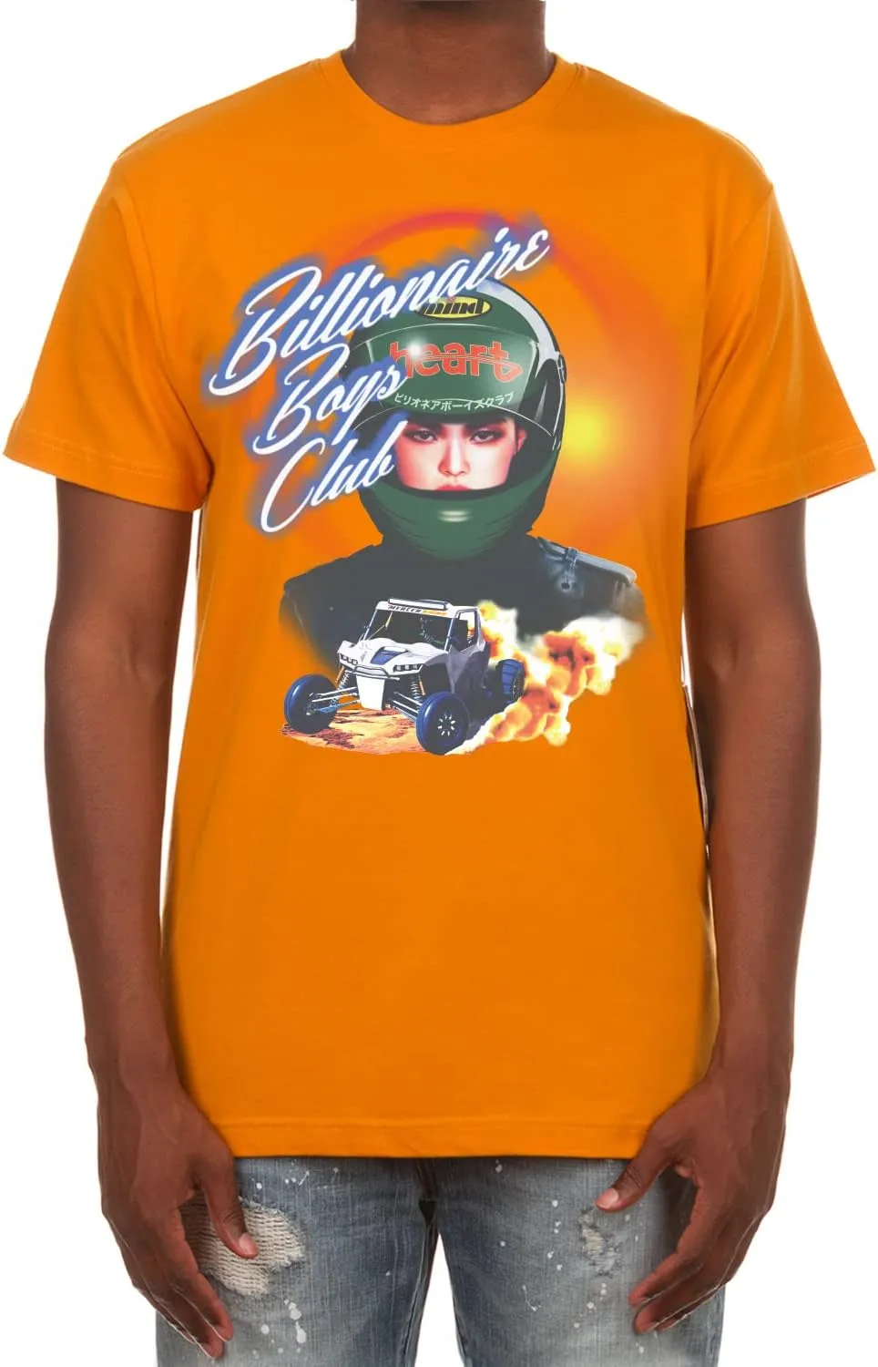 Billionaire Boys Club Clothing Men T-Shirt BB Racer 7 Screen Printed Short Sleeve Crew Neck Tee