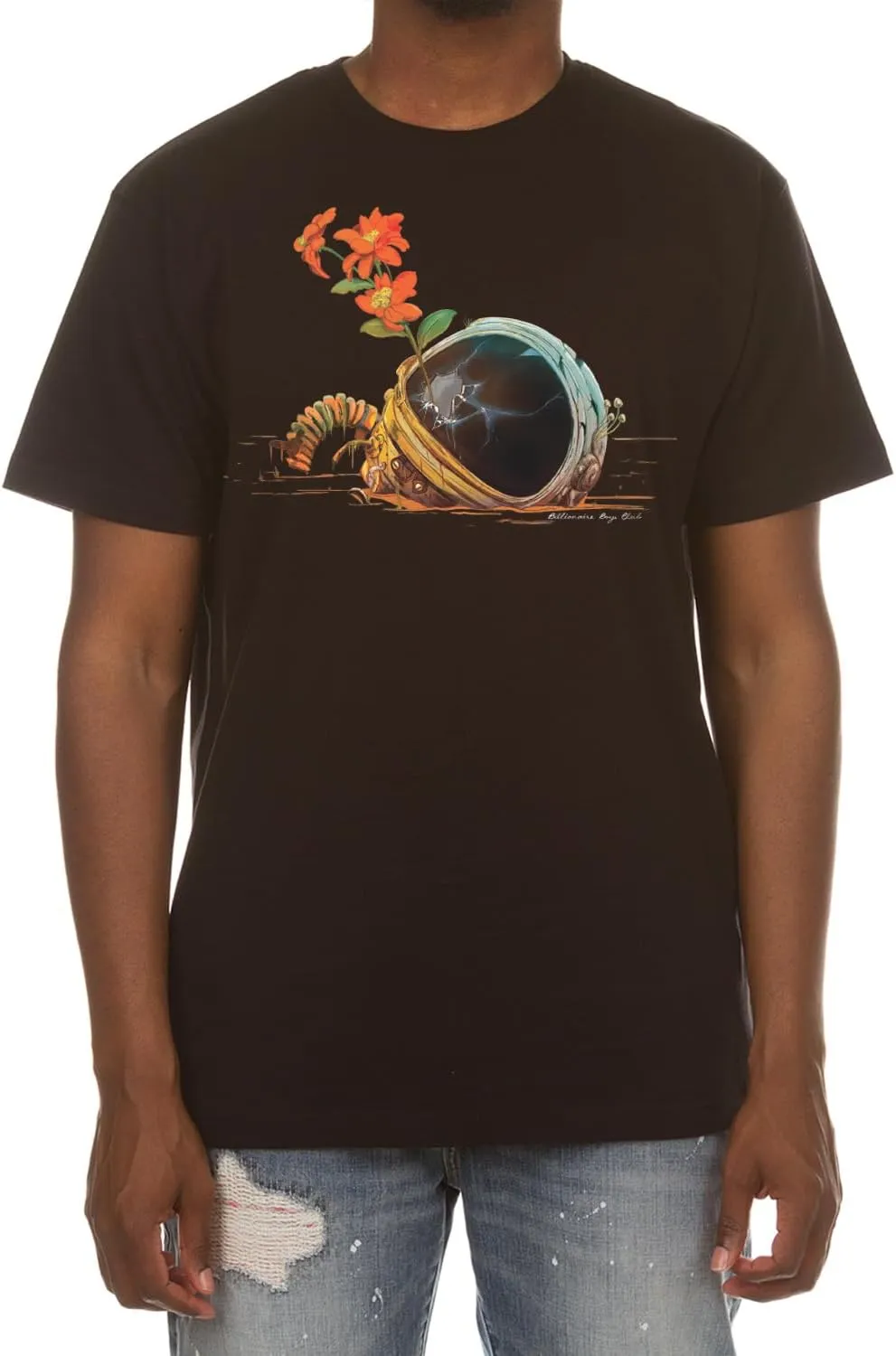 Billionaire Boys Club Clothing Men T-Shirt BBC New Life Short Sleeve T Shirt