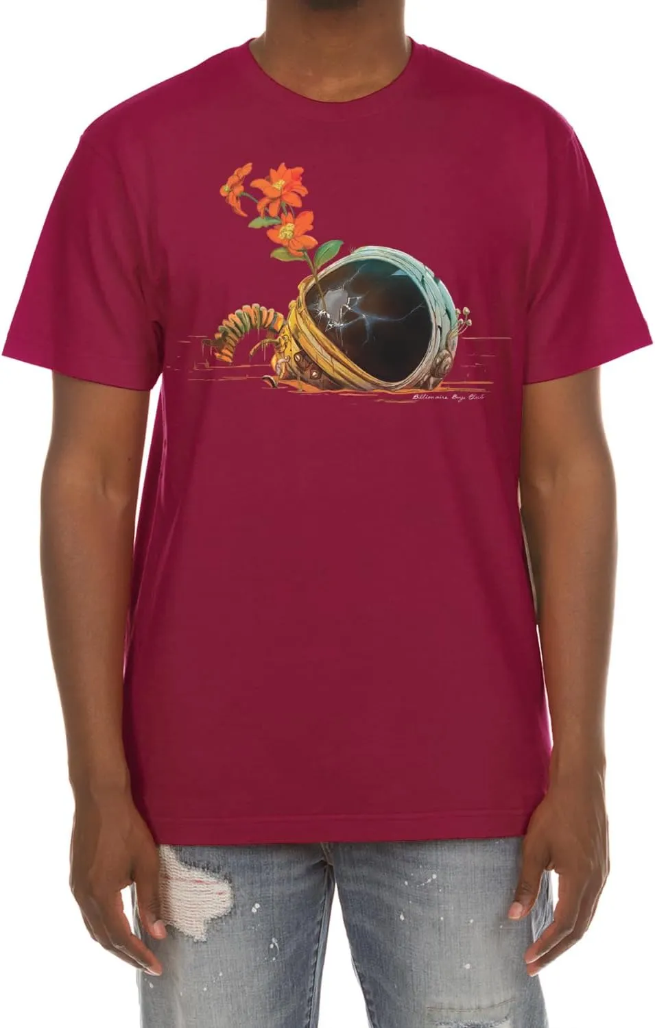 Billionaire Boys Club Clothing Men T-Shirt BBC New Life Short Sleeve T Shirt