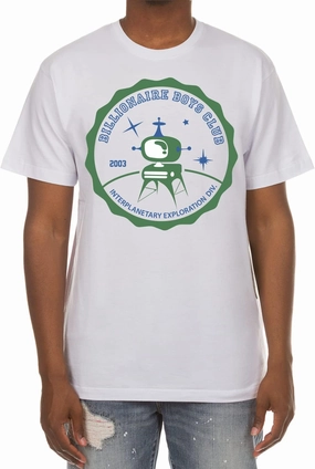 Billionaire Boys Club Clothing Men T-Shirt BB Contact Screen Printed Short Sleeve Crew Neck Tee