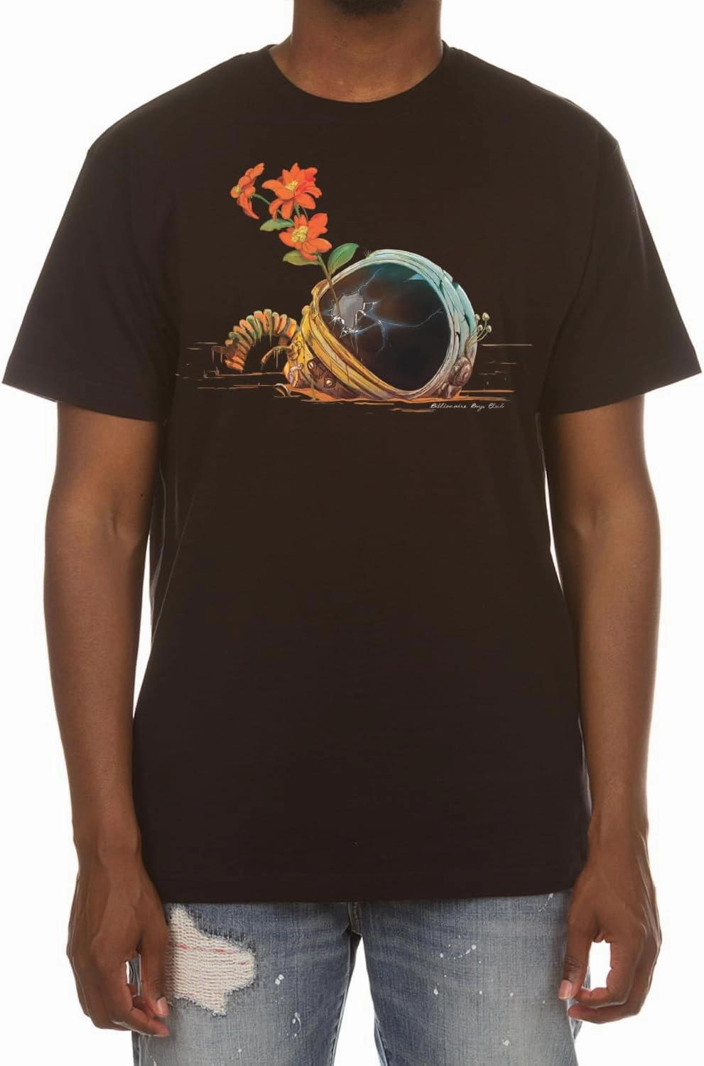 Billionaire Boys Club Clothing Men T-Shirt BBC New Life Short Sleeve T Shirt