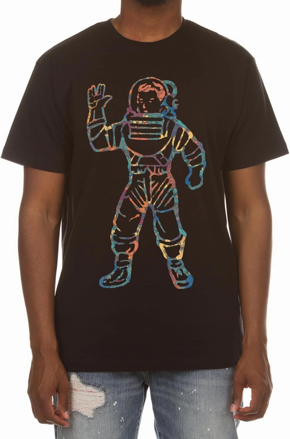 Billionaire Boys Club Clothing Men T-Shirt Short Sleeve BBC Floral Astronaut Boy Design